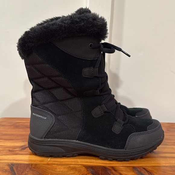 NEW Columbia Ice Maiden II Waterproof Black Winter Boots - Picture 2 of 8